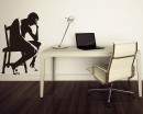Thinker Vinyl Decals Silhouette Modern Wall Art Sticker